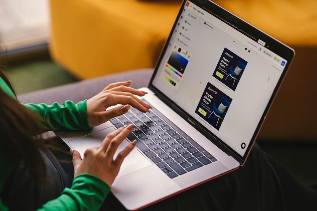 person studying at laptop